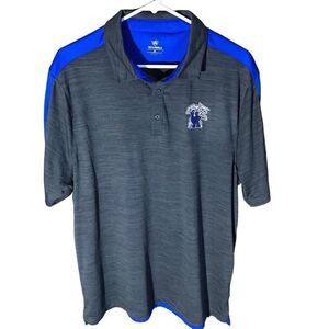 Top of the World golf polo SZ XL blue gray UK University of KY short sleeve